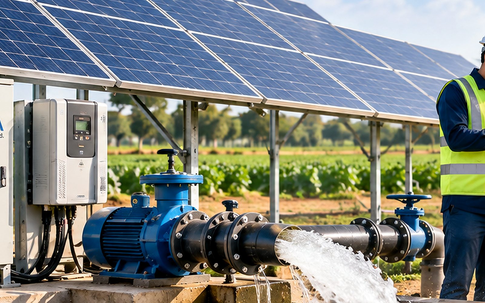Solar-powered agricultural pumping system
